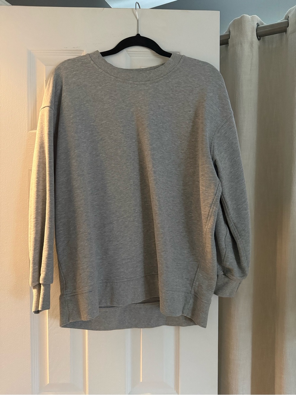 lululemon perfectly oversized crew grey size 6